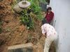 Landslide-behind house